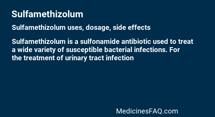 Sulfamethizolum