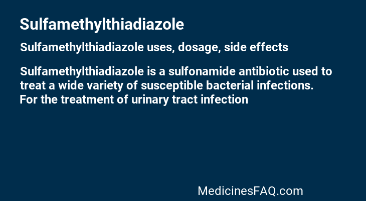Sulfamethylthiadiazole