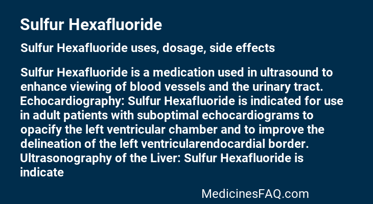 Sulfur Hexafluoride