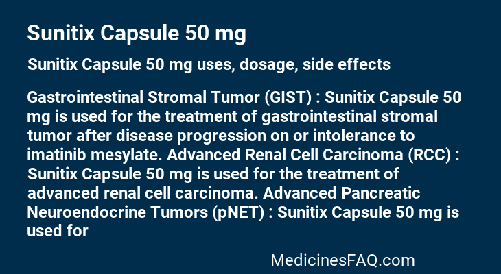 Sunitix Capsule 50 mg