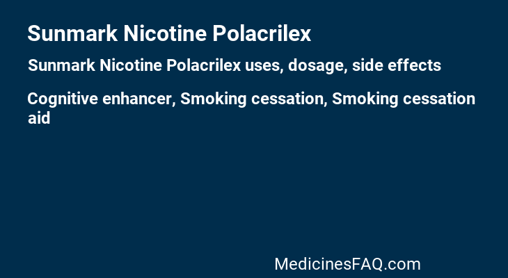 Sunmark Nicotine Polacrilex