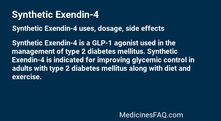 Synthetic Exendin-4