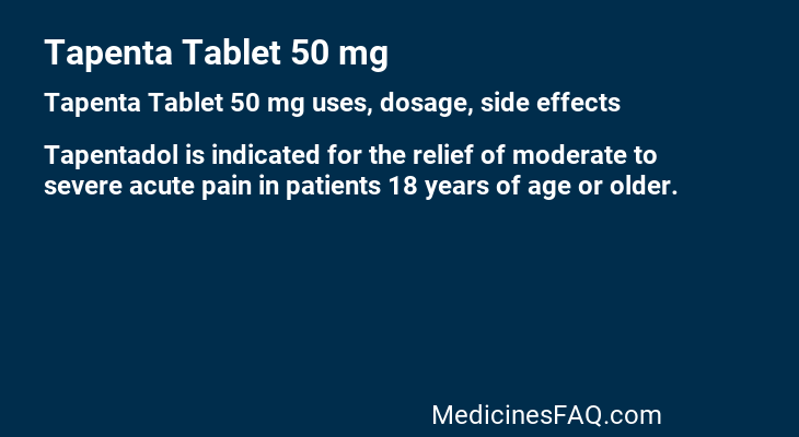 Tapenta Tablet 50 mg