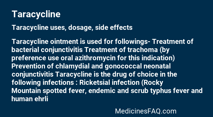Taracycline
