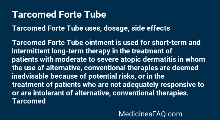 Tarcomed Forte Tube