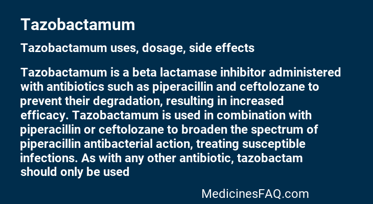 Tazobactamum