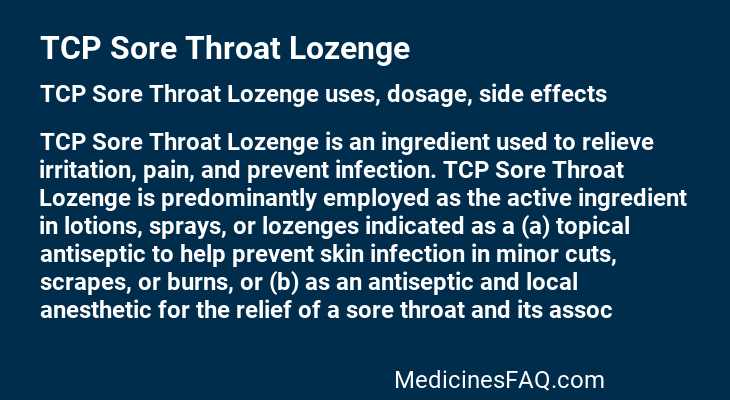 TCP Sore Throat Lozenge