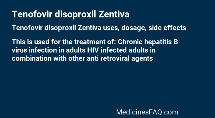 Tenofovir disoproxil Zentiva