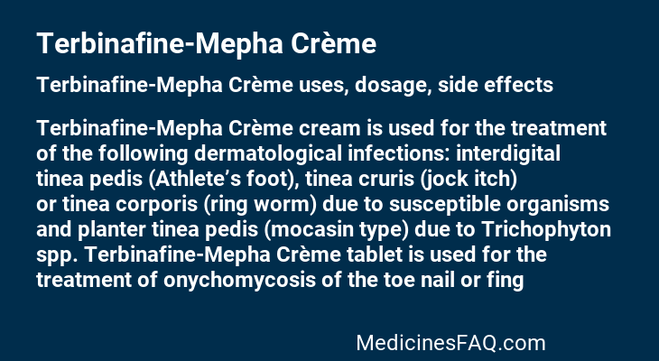 Terbinafine-Mepha Crème