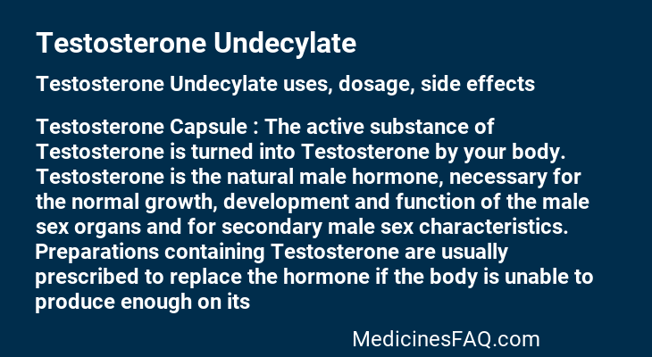 Testosterone Undecylate