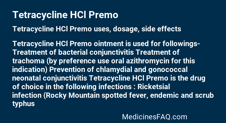 Tetracycline HCl Premo