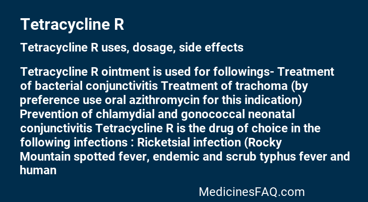 Tetracycline R