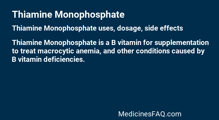 Thiamine Monophosphate