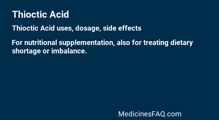Thioctic Acid