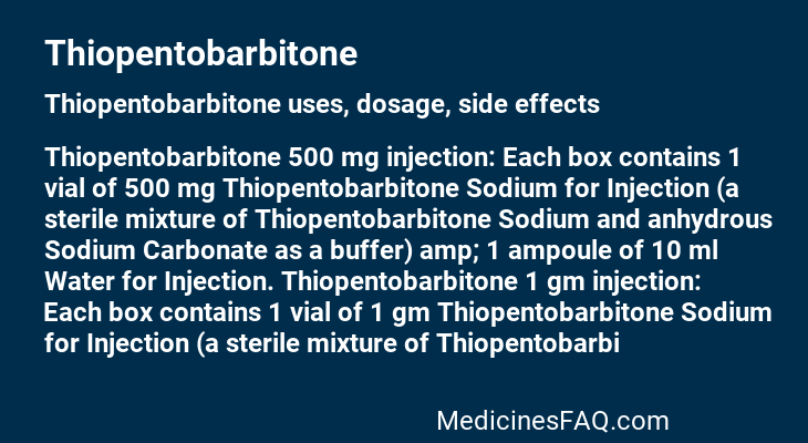 Thiopentobarbitone