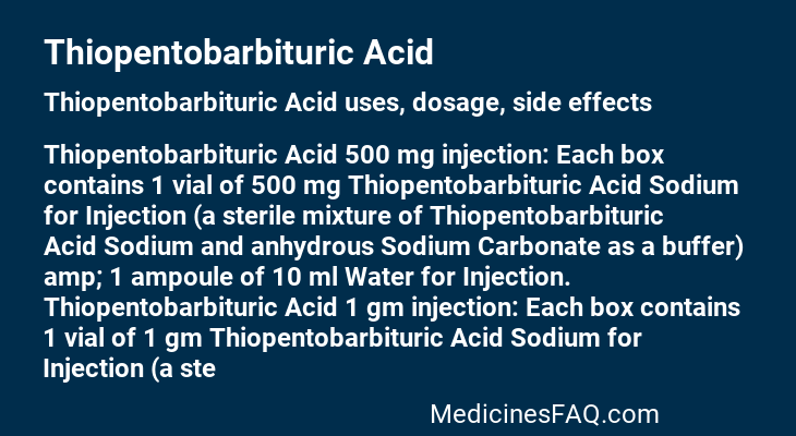 Thiopentobarbituric Acid