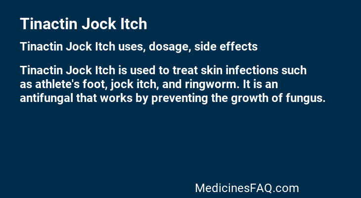 Tinactin Jock Itch