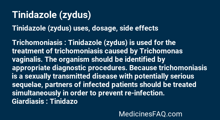 Tinidazole (zydus)