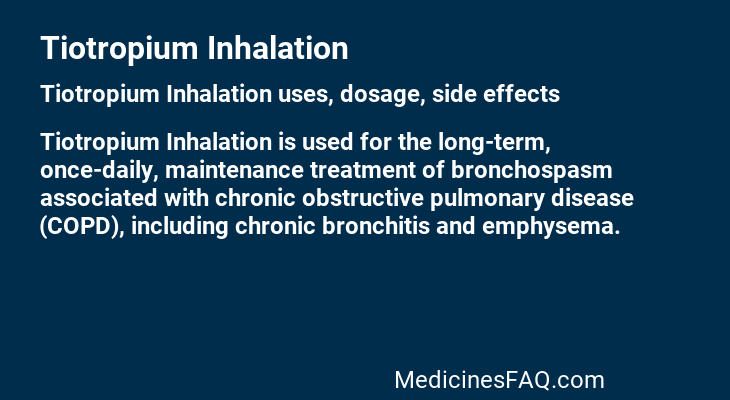 Tiotropium Inhalation