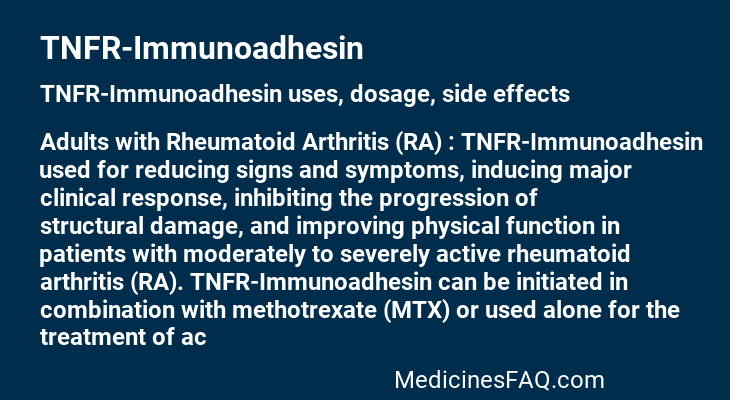 TNFR-Immunoadhesin