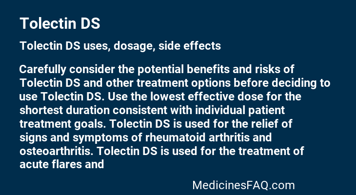 Tolectin DS