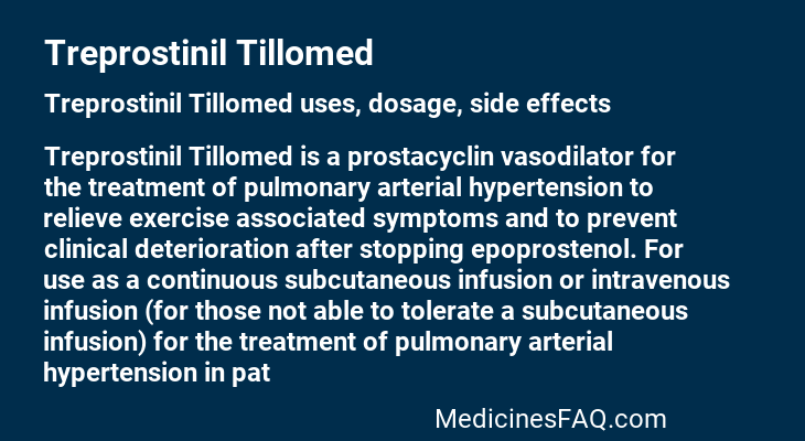 Treprostinil Tillomed
