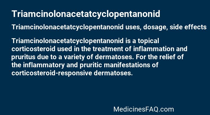 Triamcinolonacetatcyclopentanonid
