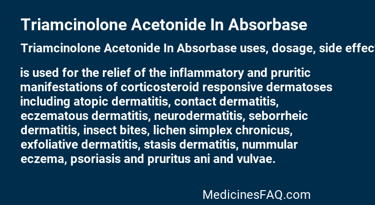 Triamcinolone Acetonide In Absorbase