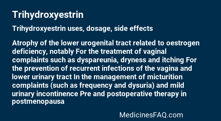 Trihydroxyestrin
