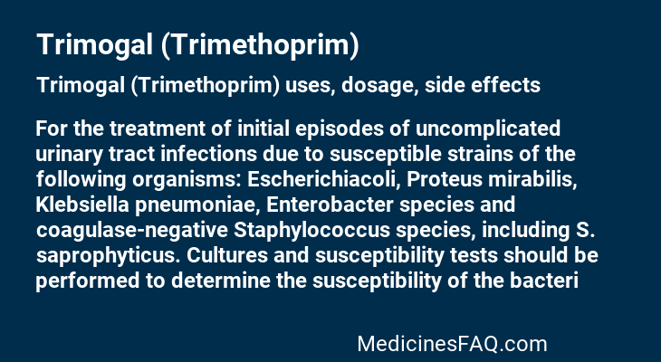 Trimogal (Trimethoprim)