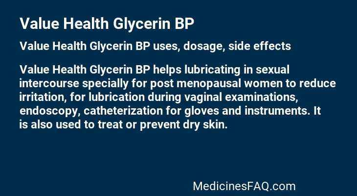 Value Health Glycerin BP