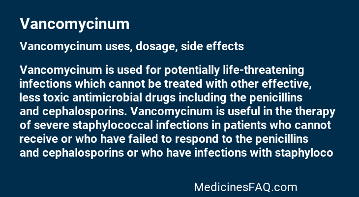 Vancomycinum