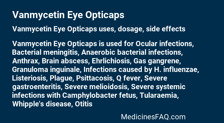 Vanmycetin Eye Opticaps