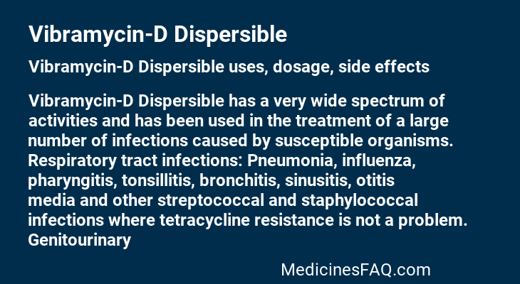 Vibramycin-D Dispersible