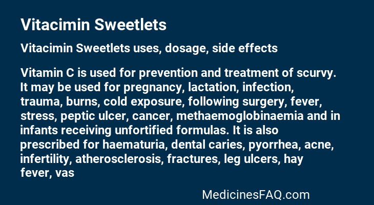 Vitacimin Sweetlets