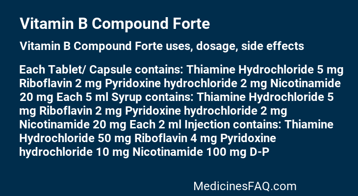 Vitamin B Compound Forte