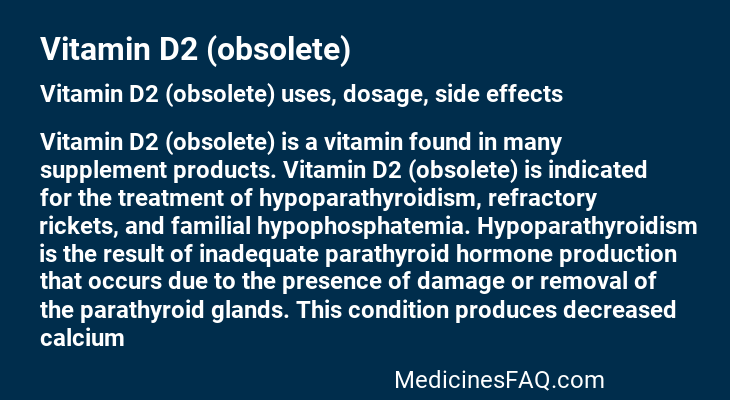 Vitamin D2 (obsolete)