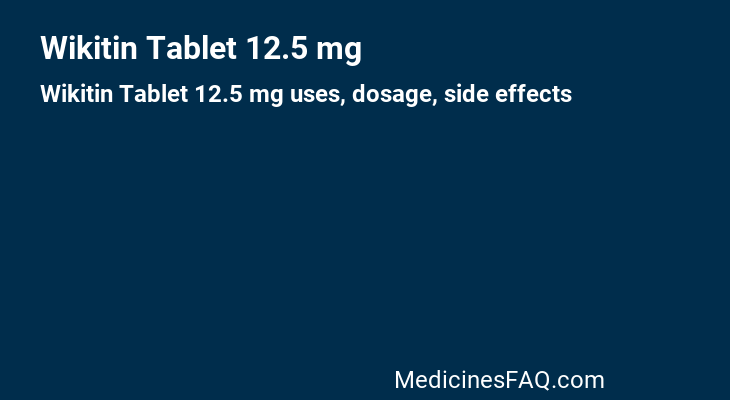 Wikitin Tablet 12.5 mg