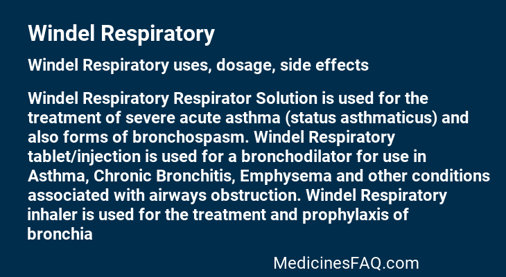 Windel Respiratory