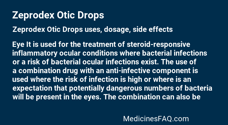 Zeprodex Otic Drops