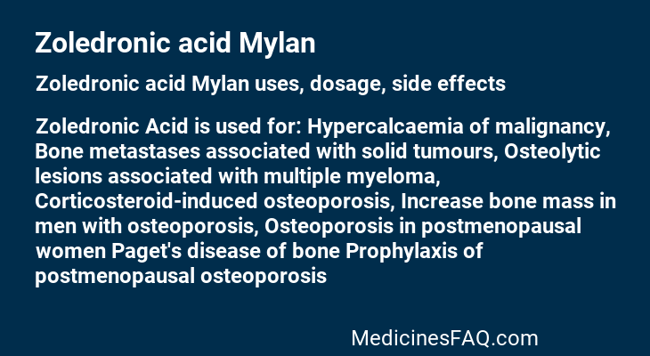 Zoledronic acid Mylan