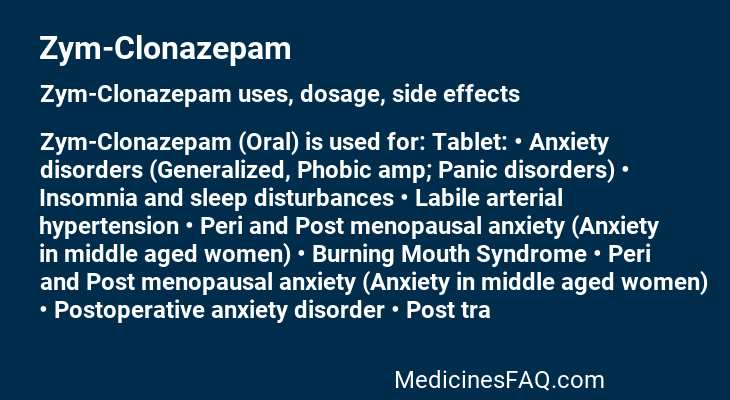 Zym-Clonazepam
